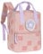 LÄSSIG Kinderrucksack mit Brustgurt Kindergartentasche Kindergartenrucksack 28 cm, 7 Liter, 3 Jahre/Mini Square Backpack Pattern Party Rose