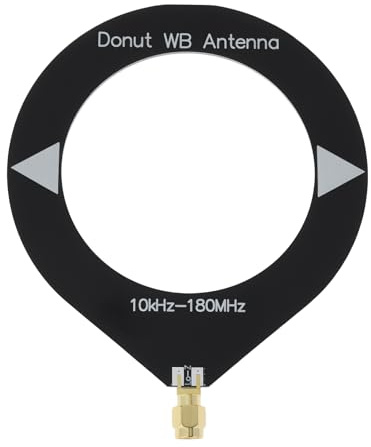 Create idea 10kHz-180MHz Mini Circle Antenna Donut Broadband Antenna for Radio Walkie-Talkie SDR