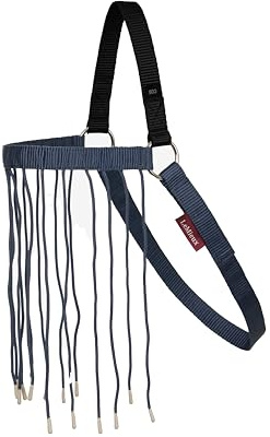 LeMieux Flecos para moscas, uso con o sin brida o cuello de cabeza, extremos sumergidos de silicona, azul crepúsculo, completo