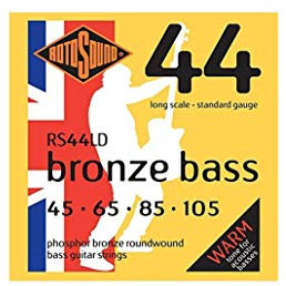 Rotosound Cordes pour Basse Acoustique/BASSE 44 BRONZE 4-cordes RS44LD Standard 45-105
