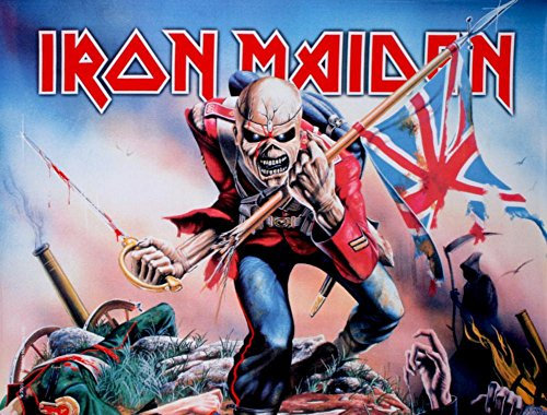 Iron Maiden - Póster de tela de soldado (101,6 x 76,2 cm)