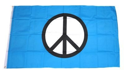 Fahne/Flagge Peace blau 60 x 90 cm