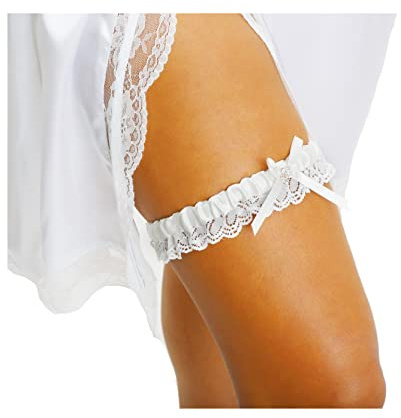 Justay Elastische Oberschenkelbänder Damen Anti Chafing Schenkel Bands Oberschenkel Bänder Socken mit Anti Rutsch Silikon Oberschenkel Socken Frauen Sexy Lace Schenkelbänder Spitze Thigh Bands