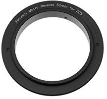 Fotodiox 52mm Macro Reverse Adapter for Mounting Lenses with 52mm Filter Threads on Canon EOS EF/EF-s Cameras