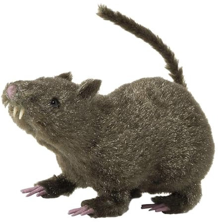 W WIDMANN MILANO Party Fashion 7795U - Deko Ratte, circa 21 cm, Dekoration, Halloween, Mottoparty
