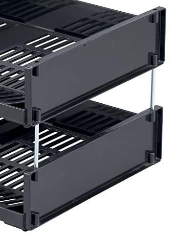 Durable Optimo Letter Tray Risers - Silver