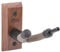String Swing CC01V Wandhalterung für Violine, Walnuss, Schwarz