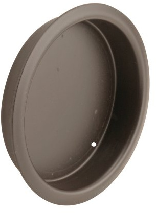 Prime-Line N 7211 Sliding Closet Door Finger Pull, 2-1/8 In. Round, Classic Bronze (2 Pack)