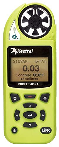 Kestrel 5200 Professional Environnementale au mètre avec Link, Haute VIZ Vert