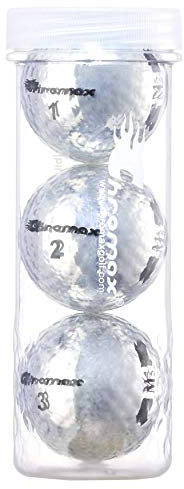 Chromax M5silver3t Golfbälle, Metallic, M5 Farbig, 3 Stück