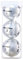 Chromax M5silver3t Golfbälle, Metallic, M5 Farbig, 3 Stück