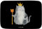 Mr. & Mrs. Panda Badteppich Katze König - Geschenk, Königin, Badematte, Badvorleger, Krone, Katzenliebhaber, Teppich Badezimmer, Umzug,