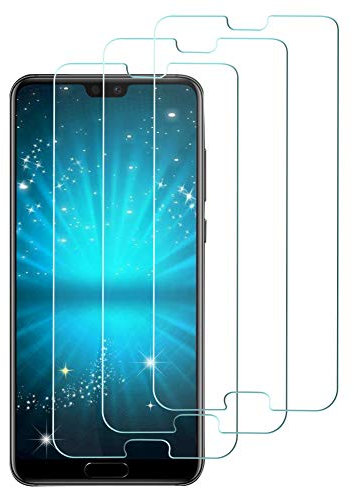 [3 Stück] Panzerglas schutzfolie für Huawei P20 Pro, gehärtetes Glas Displayschutzfolie, Easy Install Kit, 9H gehärtetes Glas, Antikratz, Bläschenfrei, Glas 0.33mm, HD-Klar, Anti-Bläschen, Transparent