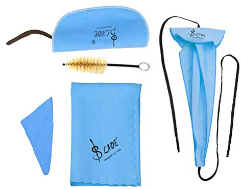 SUPVOX Saxophon-Reinigungs-Set für Klarinette, Flöte, Blasinstrumente aus Holz (blau)