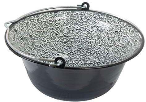 ACTIVA Gulaschkessel 10 Liter Ungarischer Gulaschkessel Ungarischer Gulaschkessel Gulaschtopf Topf für Schwenkgrill Kessel für Feuerstelle Schwenkgrill Topf Kesselgulasch Topf
