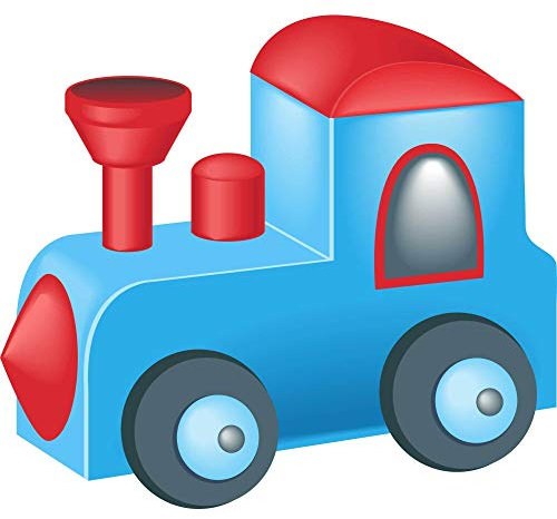 Kleberio Aufkleber Lokomotive Eisenbahn Sticker selbstklebend Autoaufkleber Sticker für Kinder Dekoration Set Zug Wohnwagen wetterfest 10 x 11 cm