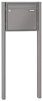 RENZ/Quadra/Freistehende Briefkastenanlage Standbriefkasten/RAL-Farbe 9007 Volumen 12 L/zum Einbetonieren/Dein-Briefkasten.de