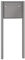 RENZ/Quadra/Freistehende Briefkastenanlage Standbriefkasten/RAL-Farbe 9007 Volumen 12 L/zum Einbetonieren/Dein-Briefkasten.de