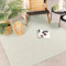 FRAAI In- & Outdoor Teppich Quadrat - Summer Retro Mint 200x200cm - Wetterfest - Polypropylen - Flachgewebe - Balkon, Garten/Terrasse - Terrasse - Rug