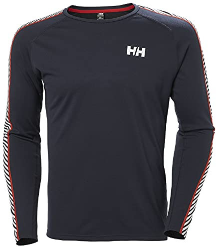 Helly Hansen Hommes Lifa Active Stripe Crew, Bleu Marine, S