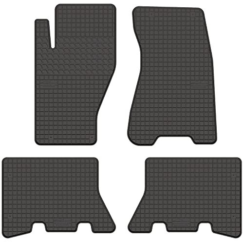 AGCPdirect 210202-4 Gummi Matten Fußmatten Passgenau 4-teilig Set