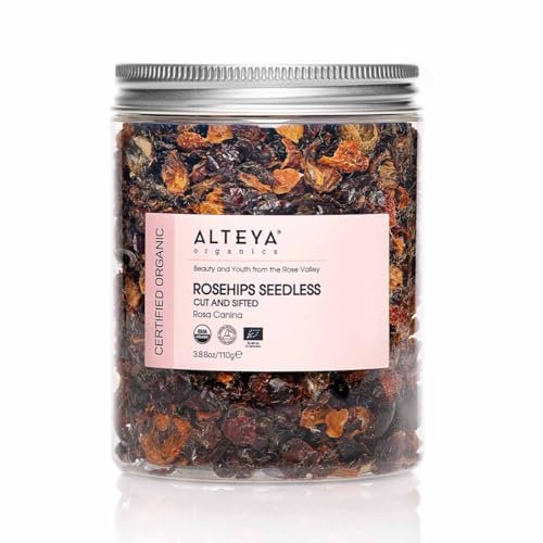 Alteya Organics Rosehips Seedless USDA Certified Organic Herbal Tea, 110g Rosa Canina