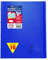 Clairefontaine 981622C Un Lot de 10 Cahiers Agrafés Koverbook Bleus Marines - 24x32 cm - 96 Pages Petits Carreaux avec Marge - Papier Blanc 90 g - Couverture Polypro