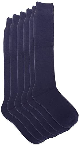 Ciocca calze lunghe uomo termiche in Pile calde morbide pesanti nero blu fantasia [813_085_11_6]