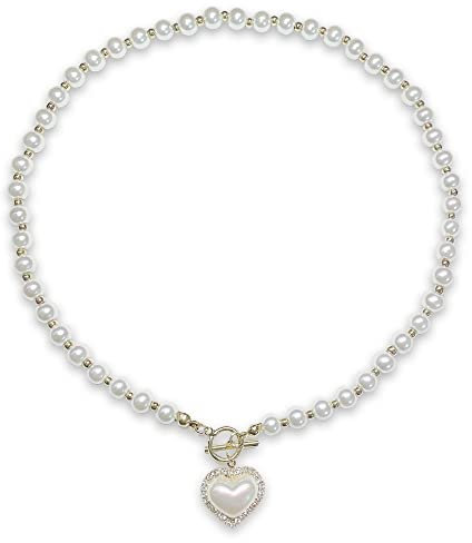 Damen Saturn Planeten-Perlen-Halskette, Faux Perlenkette, Pearl Planet Necklace, Weiße, Geschenke für Mutter, Frau, Freundin mit Geschenkbox