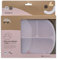 Interbaby - Plato Ventosa Bebe con Tapadera | Plato Bebe Silicona Antideslizante Dividido, Para Bebes y Niños Pequeños | Plato Bebe Antivuelco, Cómodo, Sencillo, Sin BPA | Rosa Maquillaje
