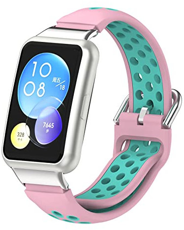 MIJOBS Bracciale Compatibile con Orologi Huawei Watch Fit 2 Cinturino in Silicone Adatto per Huawei Watch Fit 2/Active/Elegant/Classic Accessori per Orologi Intelligenti, Bracciale in Sportivo