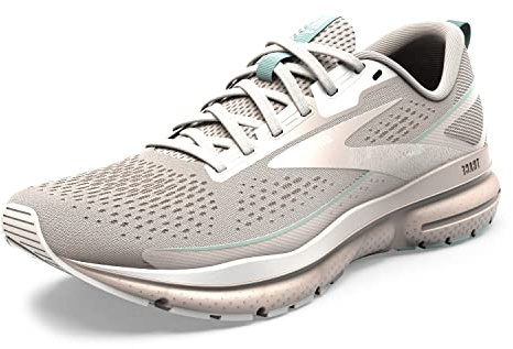 Brooks Damen Trace 3 Sneaker, Crystal Grey Blue Glass White, 39 EU