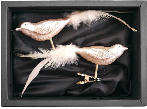 “Cheers to Christmas” – Vogel | Christbaumschmuck Champagner Gold