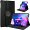 XunyLyee Coque pour Lenovo Tab M10 Plus 3rd Gen TB-125F/TB-128F 10,6 Pouces, Étui avec Pivotant à 360° Support Housse - Noir