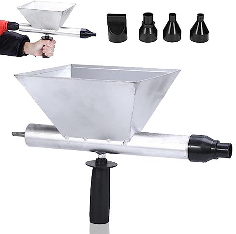 Pistolet Joint Électrique Portable Jointoyeuse en Tout Métal avec 5 Buses, Pistolet Ciment Mortier pour Jointoiement de Murale et de Sols (perceuse non incluse)