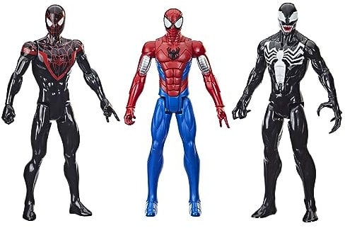 Hasbro Spider Man Miles Morales und Venom 3 Actionfiguren 30cm Titan Hero F5809