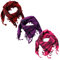 ROCK DADDY Estd 2000 ROCK HARD CLOTHING Halstuch Kopftuch Shemagh Palituch Taktischer Arabischer Arafat Schal Dreieckstuch Palästinenser PLO 100% Baumwolle (Set Bordeaux/Pink & Lila-Schwarz)