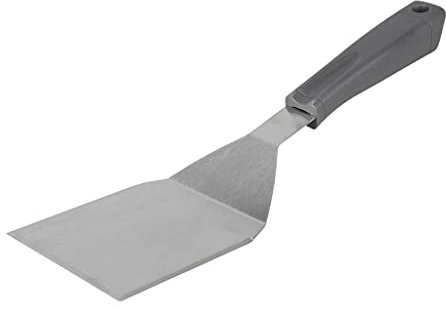 RUECAB - Spatules pour Barbecue, Raclette placha - Spatule Longue INOX pour plancha, grattoir Long INOX pour plancha - Manche en Plastique - Longueur : 34.5cm - en Acier Inoxydable