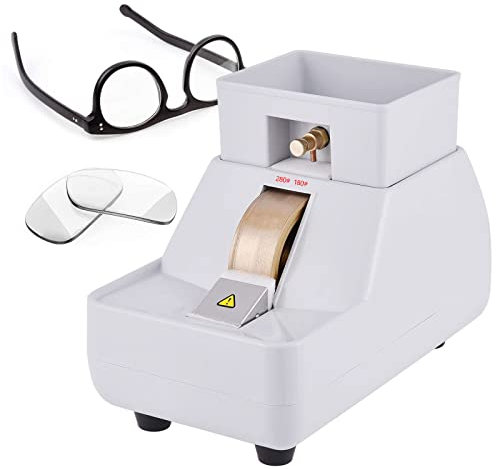 Smerigliatrice per Lenti a Mano Ottica, Doppio Supporto per Mola Ruvida E Fine E a Forma di V, Smerigliatrice Manuale per Lenti da 35 W per Giada, Vetro Dell'orologio