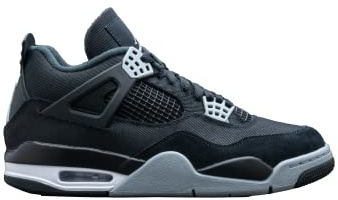 NIKE Herren Air Jordan 4 Sneaker, Schwarz/Rot, 42 EU