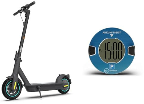 Segway-Ninebot MAX G30D II & ooono Park - Elektronische Parkscheibe mit Zulassung fürs Auto - Automatische Digitale Parkscheibe Elektrisch mit Zulassung vom Kraftfahrt-Bundesamt nach StVO