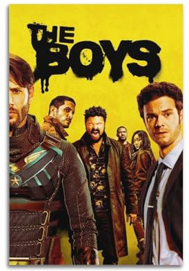 nzzmy The Boys Poster, Vintage-Kunst, Raumdekoration, ästhetische Schlafzimmerdekoration, Leinwandposter für Schlafzimmer, 30 x 45 cm, ungerahmter Stil