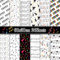 24 Blatt Musiknoten Scrapbook Papierblock doppelseitig schwarz weiß Musik Themed Muster Dekoratives Bastelpapier für Kartenherstellung Fotoalbum Journal DIY Handwerk, 30 x 30 cm