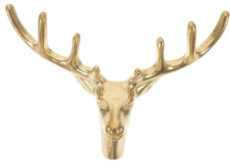 WATIIFUFU Kreativer Und Luxuriöser Türgriff Im Hirschkopf-design Aus Massivem Messing Für Schränke Vintage Möbelgriff Retro Schrankknopf Ergonomisch Gestaltet Langlebig Und Stilvoll