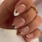Mgmxbsth 24Pcs Almond Press on Nails,Gold Glossy Fake Nails, False Nails with Glue,Acrylic Fake Nails Art Accessories,Stick on Nails with Designs Stick for Women and Girls (Leopard Print Gold)
