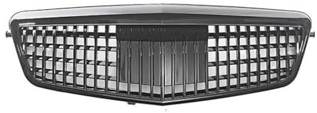 Kühlergrill Front Grill Für merc&edes E-Klasse W212 Vor-Facelift E180L E200L E320L E260L 2009-2012 Glänzend Schwarz Sliver Kühlergrill Grills Auto Body Kit(Black)