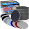 Lot de 71 feuilles abrasives professionnelles rondes en carbure de silicium - 125 mm - Avec grain 1000/1500/2000/3000/5000/7000/10000 x 10 - Pour ponceuse excentrique ALPXUXP