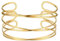 FOCALOOK Armband Damen Gold Edelstahl Armband Offen Armreif Gold Oberarm Wickelarmband Manschette Armspange Charm Armband Armreif Offen Modeschmuck