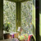 Funlife 43x100cm Fensterfolie Blickdicht Statische Fensterfolie，Fensterfolie Buntglas Regenbogen Dekorfolie，Fensterfolie Grün für Badezimmer Küche Schlafzimmer, Grün Aquarell Eukalyptusblätter