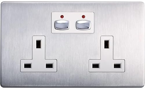 EnerGenie MiHome Smart Light Switch, 1 Gang Dimmer, Steel